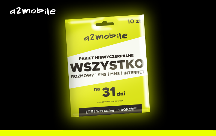 A2_Mobile's tweet photo. Starter a2mobile możesz kupić:
👉w sklepach sieci Żabka i Freshmarket
👉na stronie https://t.co/JlQojremAO
Jako nowy Użytkownik możesz skorzystać z promocji i w pierwszym miesiącu aktywować pakiet Niewyczerpalne Wszystko ZA PÓŁ CENY! 😎 Nie przegap tej okazji. https://t.co/3FpHM96pA1