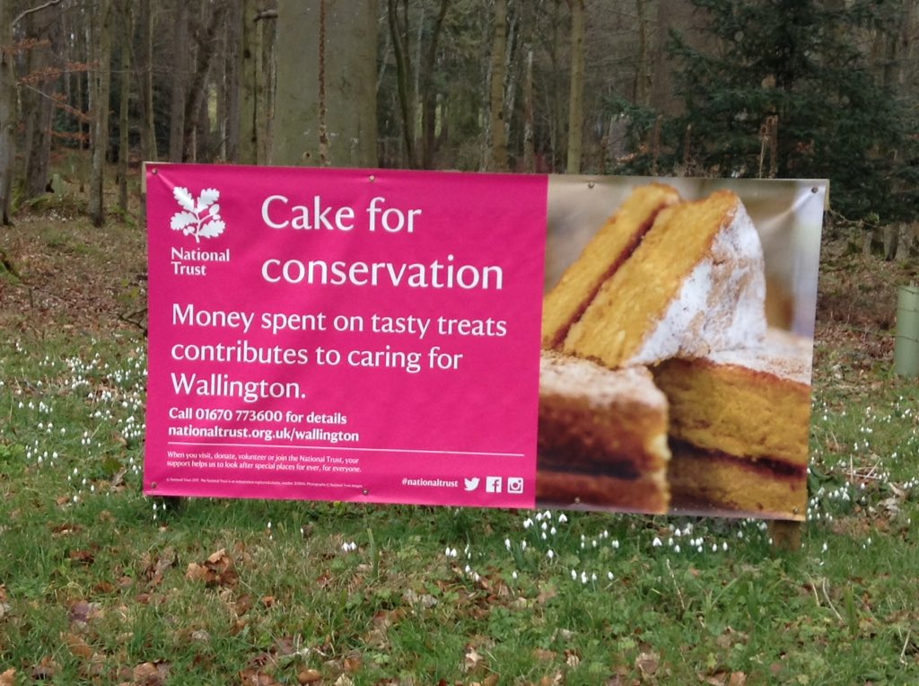 robsonandcowan's tweet photo. What's one of the best things about visiting a @NationalTrust property this #halfterm
#CakesForConservation @WallingtonNt https://t.co/EthTzJWDJa