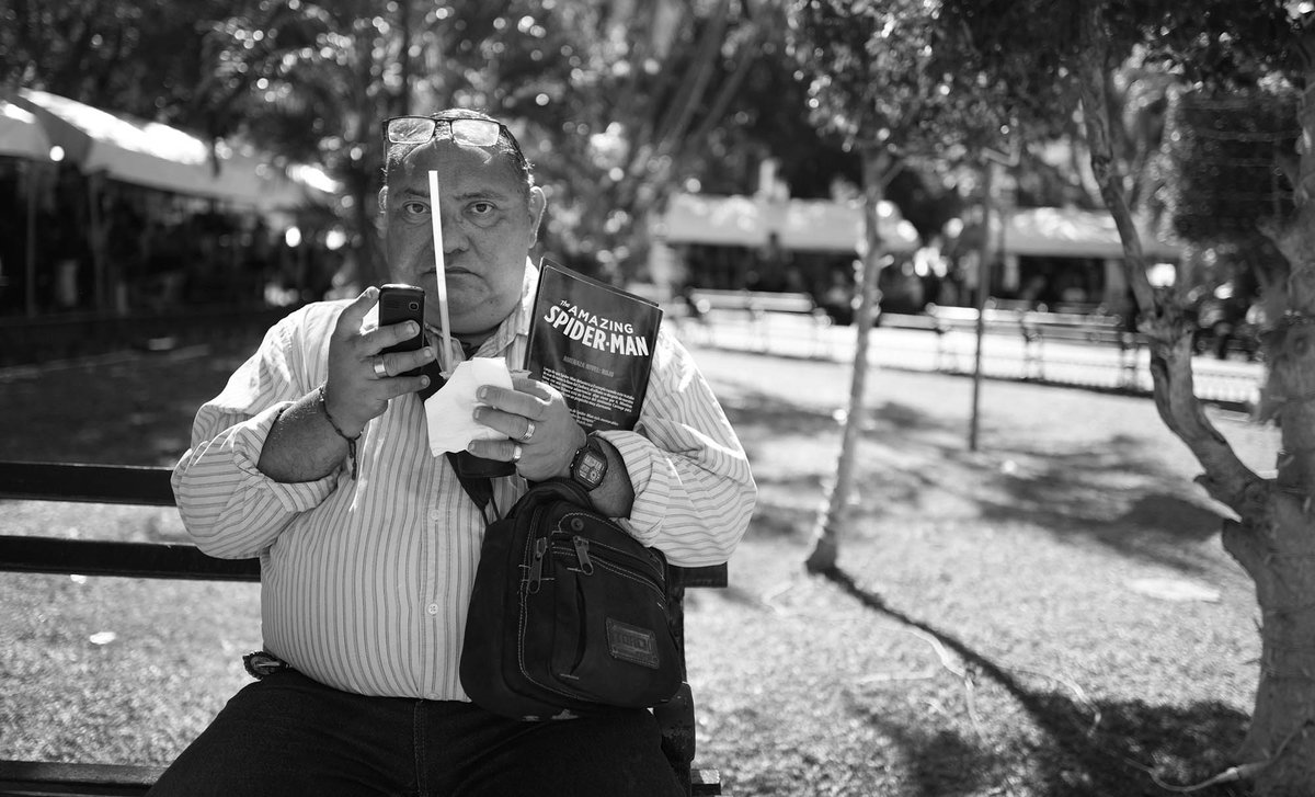 johnsonbanks's tweet photo. Curious Parklife: the amazing spiderman disturbed whilst texting and drinking through the world's largest straw
–
–
–
#CuriousCaptured #CuriousParklife #streetphotography #Q #28mm #PhotobyMJ #Merida #blackandwhite #blackandwhitephotography https://t.co/jDmqObfjZi
