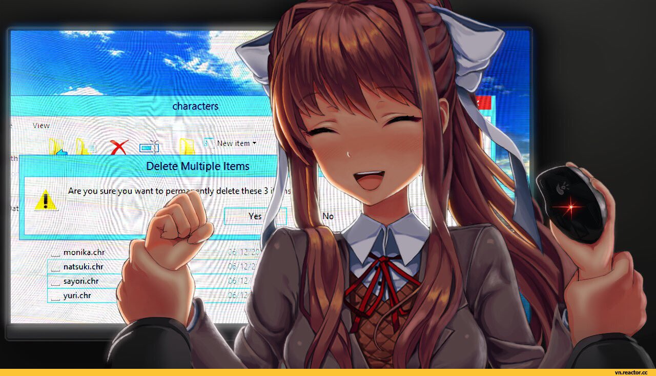 DDLC Моника и игрок