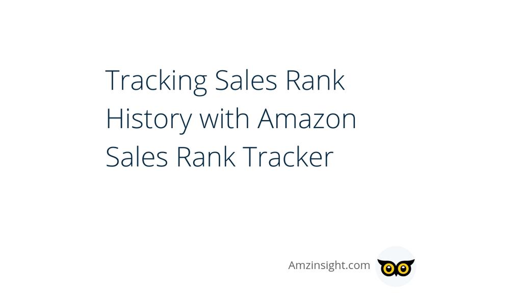 amazon sales rank tracker