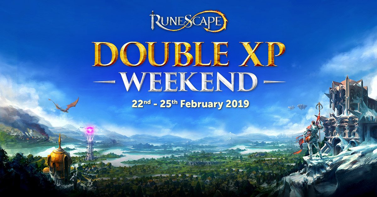 RuneScape on Twitter "Double XP Weekend Yes, it’s that time once