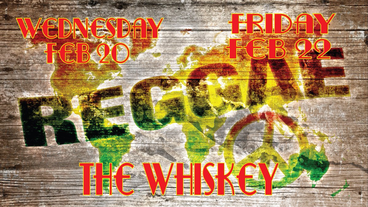 #reggae this week at <a href="/thewhiskeyilm/">The Whiskey</a> Wed Feb 20th <a href="/LOLitsTreeHouse/">TreeHouse!</a> Fri Feb 22 <a href="/OfGoodNature/">Of Good Nature</a>  with <a href="/TheElovaters/">The Elovaters</a>