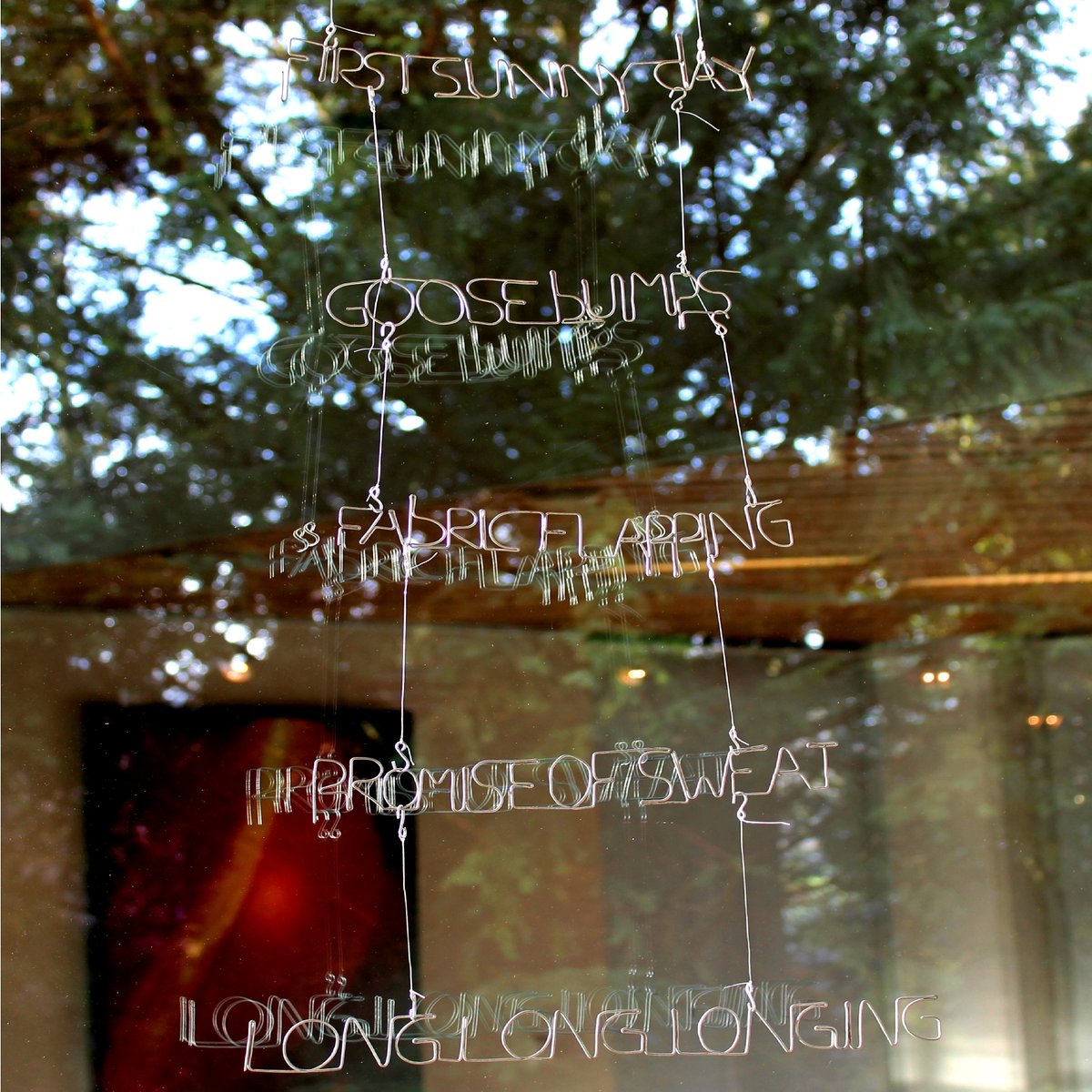 One of my #steelwire #poems from 2016 matches with the lovely #spring weather #sunnyday #steel #sculpture