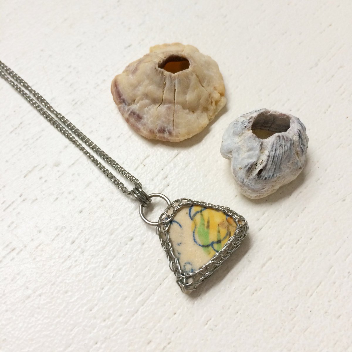 Mellow yellow and teal blue vibes for Monday! New sea glass &amp; sea pottery necklaces listed in my <a href="/folksy/">folksy</a> store goo.gl/skOhEK #seaglass #brighton #handmadehour