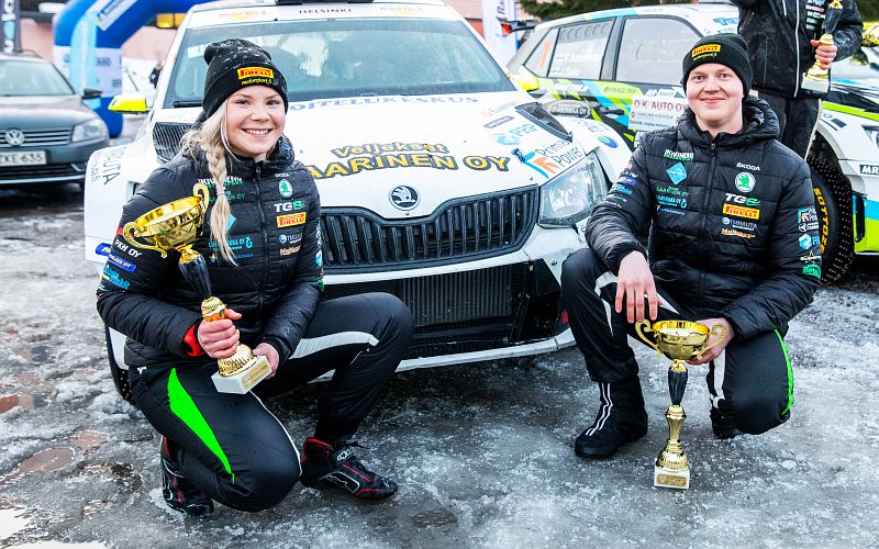 Kiviniemi ja Mälkönen ensimmäistä kertaa kolmen joukossa - "Pienellä riskillä vielä parempi" bit.ly/2DQLvbT #RalliSM <a href="/RalliSM/">Ralli SM</a> <a href="/TGardemeister/">TGardemeister/TGS</a>