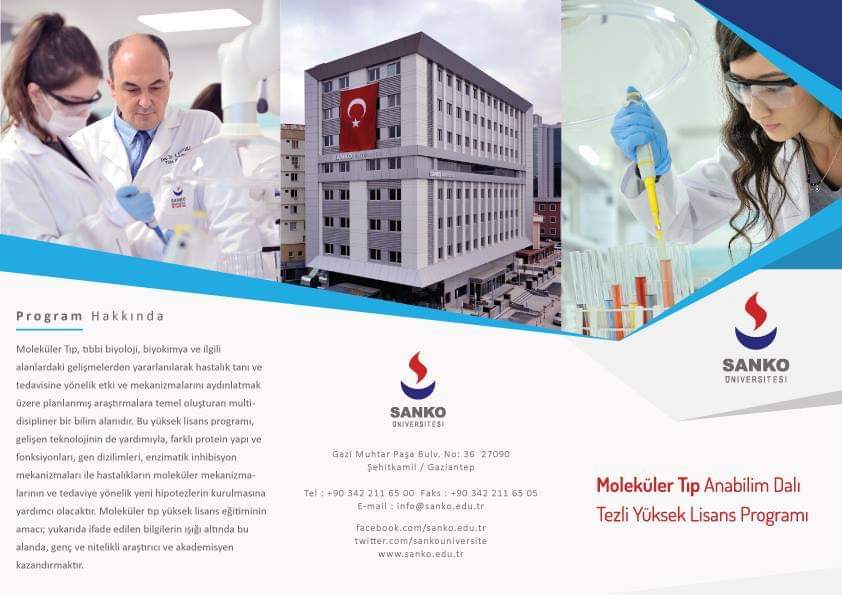 Moleküler Tıp / Biyolojik ve Biyomedikal Bilimlerde yüksek Lisans ek kontenjan fırsatından yararlanmak için 👇 
#molekülerbiyoloji #biyoloji #molekülertıp #kimya #nanotıp #BiyolojikveBiyomedikal