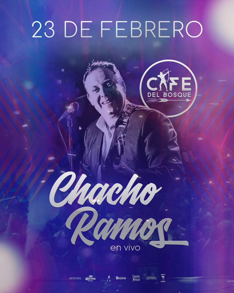 CafeDelBosqueOk's tweet photo. Al 23 le sumamos a Chacho Ramos !
La noche del bosque esta para todos.
Hoy a la tarde entradas a la venta
Sorteo de entradas 🎫 
RT + FAV + Comentar Nombre y CI https://t.co/S7bPbEVc3y