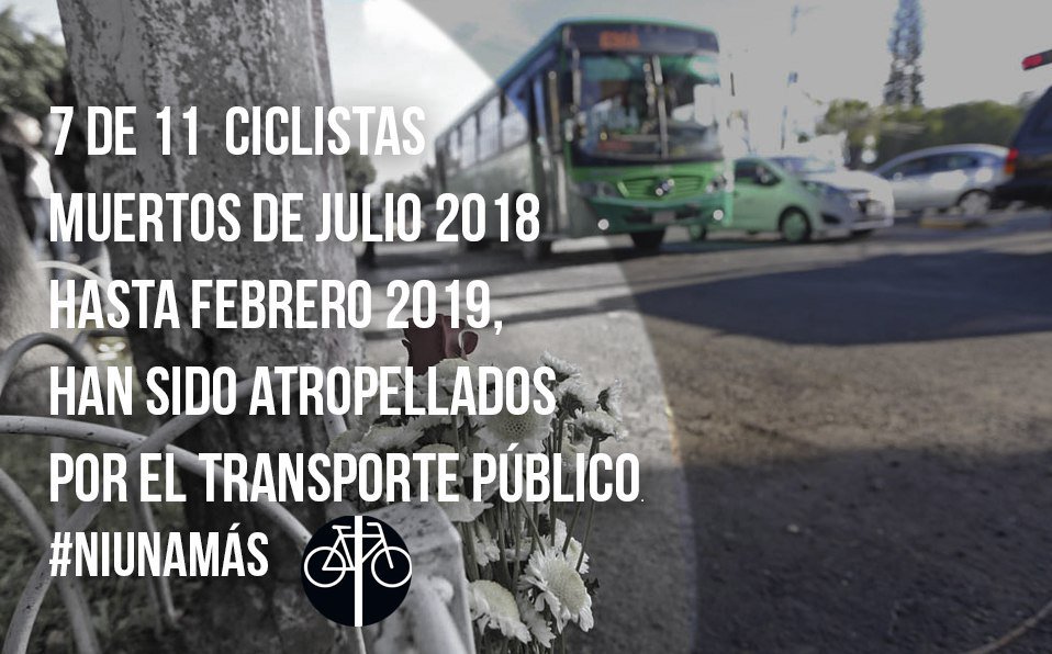 BicicletaBlanca's tweet photo. ¡Ya basta!,urge que se realice acciones de fondo para detener esta situación. Una reestructuración total al transporte público y mayor infraestructura ciclista.
Ciclista murió atropellado por camión urbano en Tlajomulco https://t.co/8mjekOIZTB
#NiUnaMás https://t.co/0jU5kLZ2Be