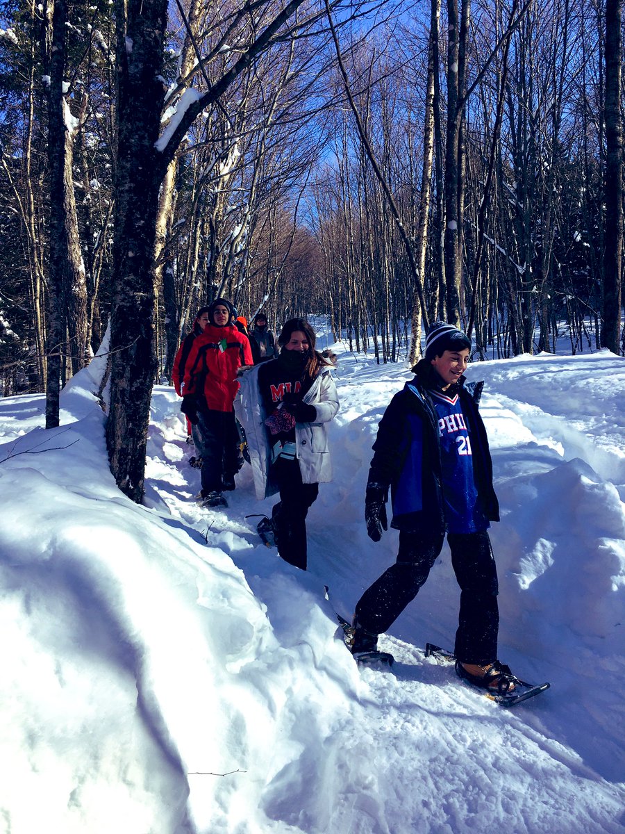 ProfAndersonGA's tweet image. Already reminiscing about #snowshoeing on our final day in #Quebec. What a way to round out an excellent trip. #GAinQuebec