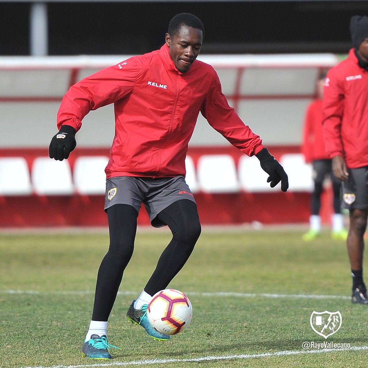 Imbula, en su último entrenamiento.