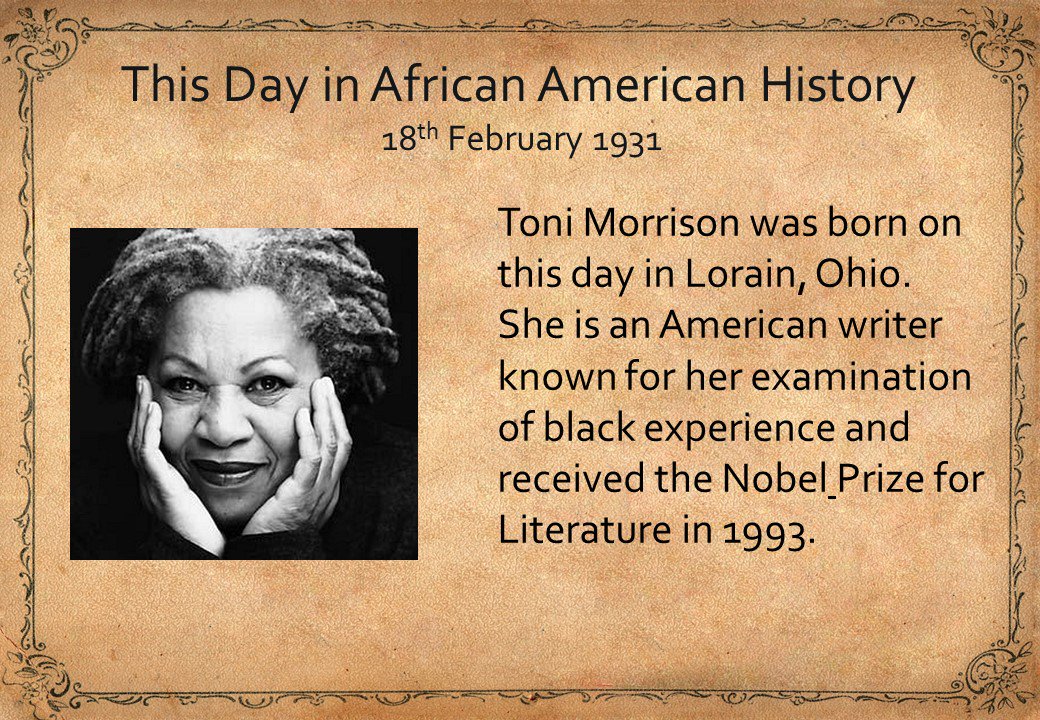 Happy Birthday Toni Morrison! 