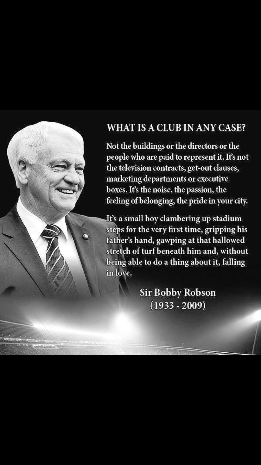 Happy birthday to the legend Sir Bobby Robson! 