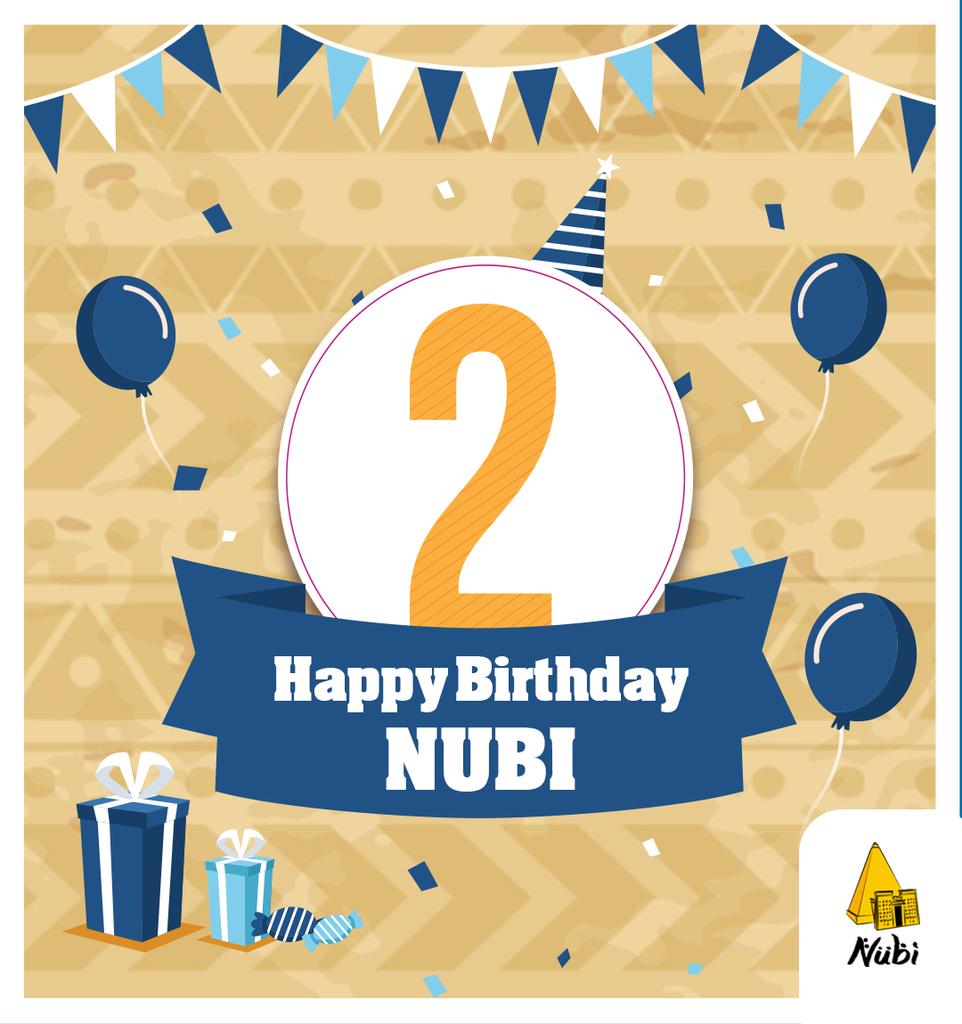 رحلة النجاح  بتبدأ بخطوة وخطوتنا كانت ابلكشن #Nubi ولسه الرحلة مستمرة بيكم وبدعمكم لينا.فى عيد ميلاد #Nubi التانى🎊نحب نشكر كل اللى ساعدنا بمحتوى، اقتراح، تشجيع ودعم كنت شركاء نجاح.نتمنى فى السنتين تكونوا اتعلمتوا كلام نوبى وعرفتوا 
أكتر عن حضارة النوبة.#nubian_language