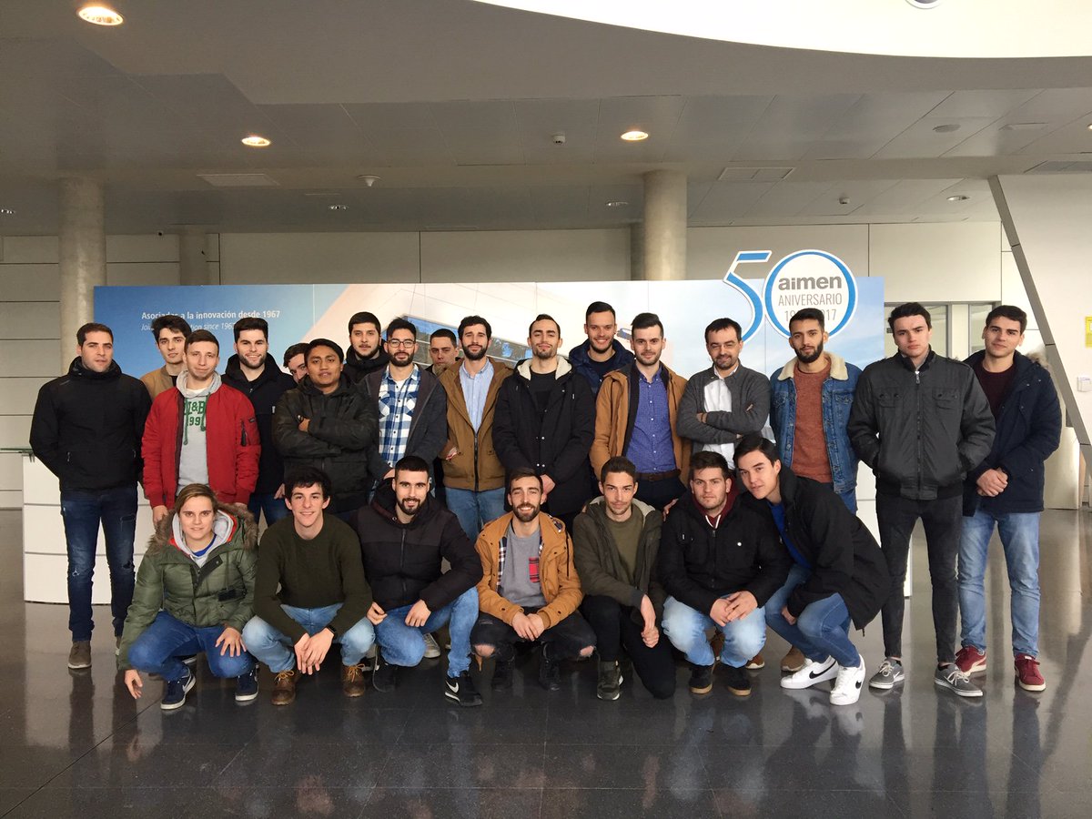 aimenct's tweet photo. 📸Esta mañana nos visitaron los alumnos/as de 2º del Ciclo Superior de #Automatización y #Robótica del @CMontecastelo @CiclosMontecast de Vigo. Ha sido un placer recibiros! 😀 https://t.co/wjoWgvwPnq