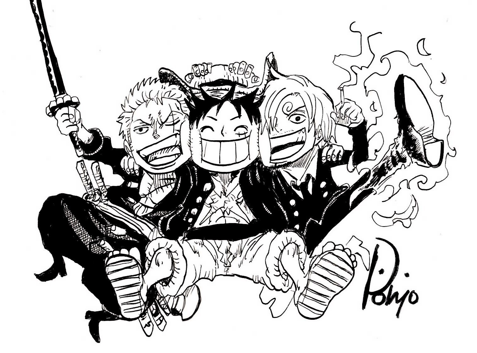 ぽにお Ponio むぎゅっと麦わら３強