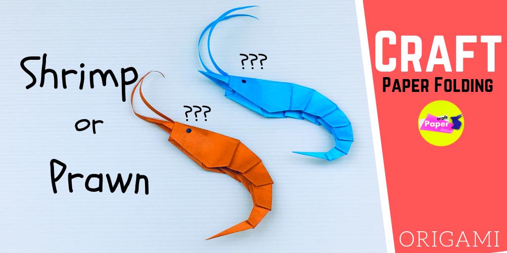 Origami Shrimp - Origami Prawn | How to Make a Paper Shrimp - Craft Paper Folding (พับกุ้ง ง่ายๆ)😜 youtu.be/vWM8ZJkQmkI