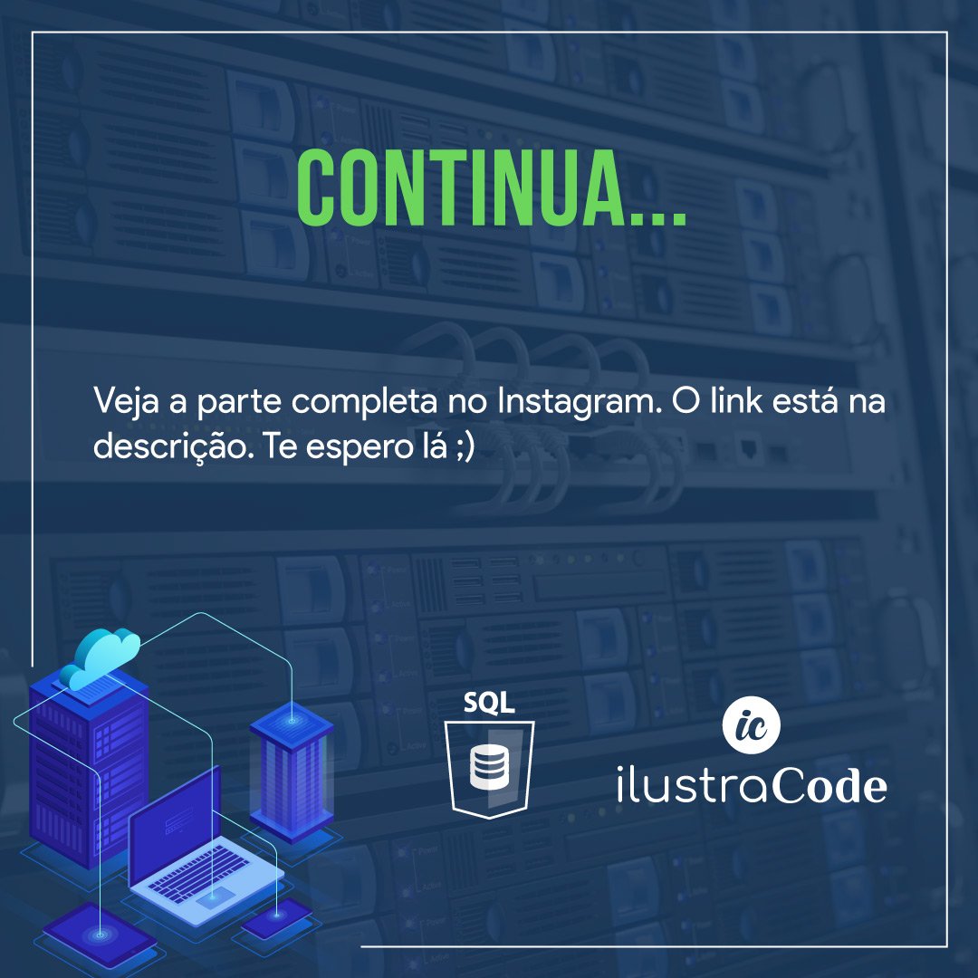ilustraCode's tweet image. Aprender SQL é de suma importância como qualquer outra linguagem de programação, é através dela que será usado para manipulação de dados no Banco de Dados 😉👨‍💻

Instagram: instagram.com/ilustra.code

#sqlserver #sql #mysql  #programadorphp #ilustraCode #ilustracode
