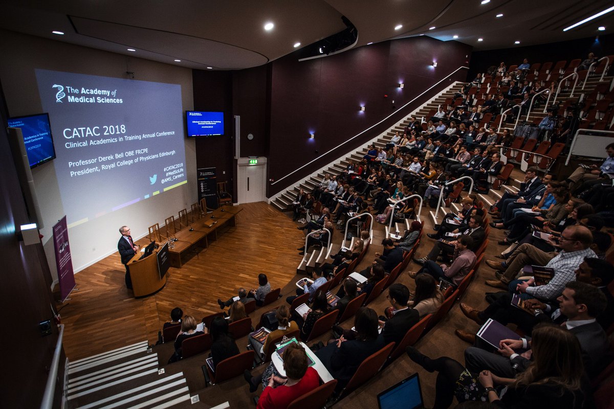 acmedsci's tweet photo. Winning talks from young researchers - watch keynote talks and competition winners from our @AMS_Careers CATAC conference last year in Edinburgh #CATAC2018 #ECRchat https://t.co/x3ao2ohFzW https://t.co/RNIk91WG9R