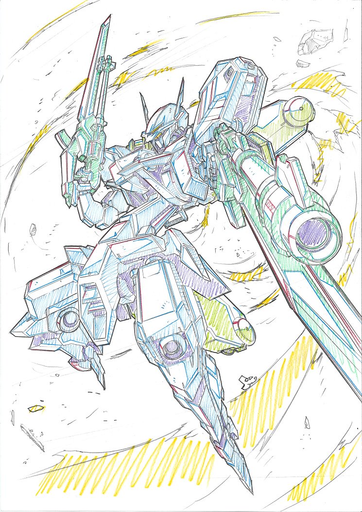 機動戦士ガンダム 鉄血のオルフェンズ Twitterissa 機動戦士ガンダム鉄血のオルフェンズ ウルズハント で制作現場からはこちらをご紹介 Pvでも登場しているこのmsを有澤さんに描いて頂きました 次回情報公開のタイミングでキャラクター含めて紹介されそうです