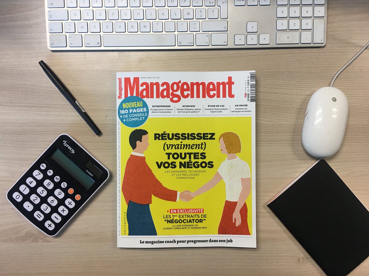audencia's tweet photo. #Négotraining - "Affûter son bagou en cours de carrière" : c'est que vous propose la publication @ManagementMag dans l'édition de mars, avec un tour d'horizon des stages, ateliers ou #Mooc à votre disposition. La formation gratuite Négotraining en fait bien évidemment partie ! 😉 https://t.co/2qszIXtYU1