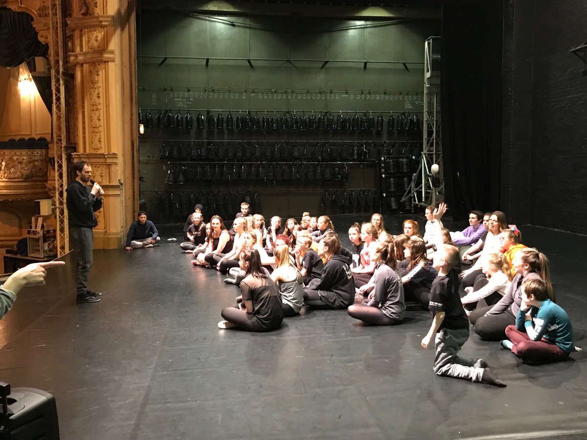 Grand_Theatre's tweet photo. Our local young people enjoyed a day of dance with @JWiltonDance on the main stage. In this takeover day James Company Choreographed a beautiful dance inspired by The Storm with pupils from @b_and_fc Uni, @edgehill and many primary pupils from our Grand Junior Artists. https://t.co/DLc11JyUlF
