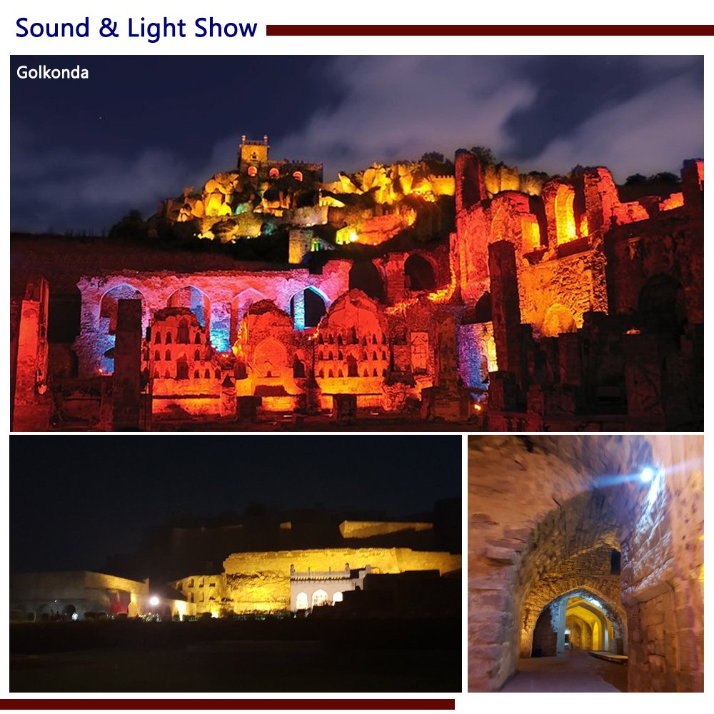 The #SoundandLightShow at #GolcondaFort is a visual treat, that depicts the history of the impressive fort complex.
#GolcondaFort #Telanganaforts #GolcondaHyderabad #SoundandLightShow #FortsofIndia #IndianForts @incredibleindia