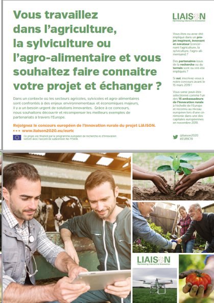 Vous participez à un groupe d'Agriculteurs qui construisent ensemble l'agriculture de demain ? 
Rejoignez le concours Européen de l'Agriculture qui innove !!
@liaison2020 et #EURIC19

idele.fr/reseaux-et-par…