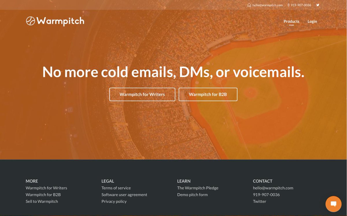 BetaList's tweet image. Warmpitch: A tool to end cold prospecting by moving pitches to a web form

betalist.com/startups/warmp…