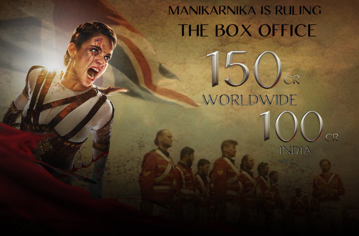 Kangana Ranaut has once again proved that she doesn't need a Khan co-star to make it big at the box office and #ManikarnikaTheQueenofJhansi is yet another proof of the same. The film, that also marks Kangana's directorial debut, has finally entered the coveted Rs 100 crore club.