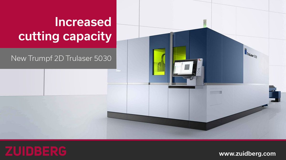 To increase production capacity, Zuidberg introduced a new Trumpf TruLaser 5030 fiber cutting machine to the Zuidberg Staalservice’s machinery. Read the full article at zuidberg.com/nl-nl/zuidberg…