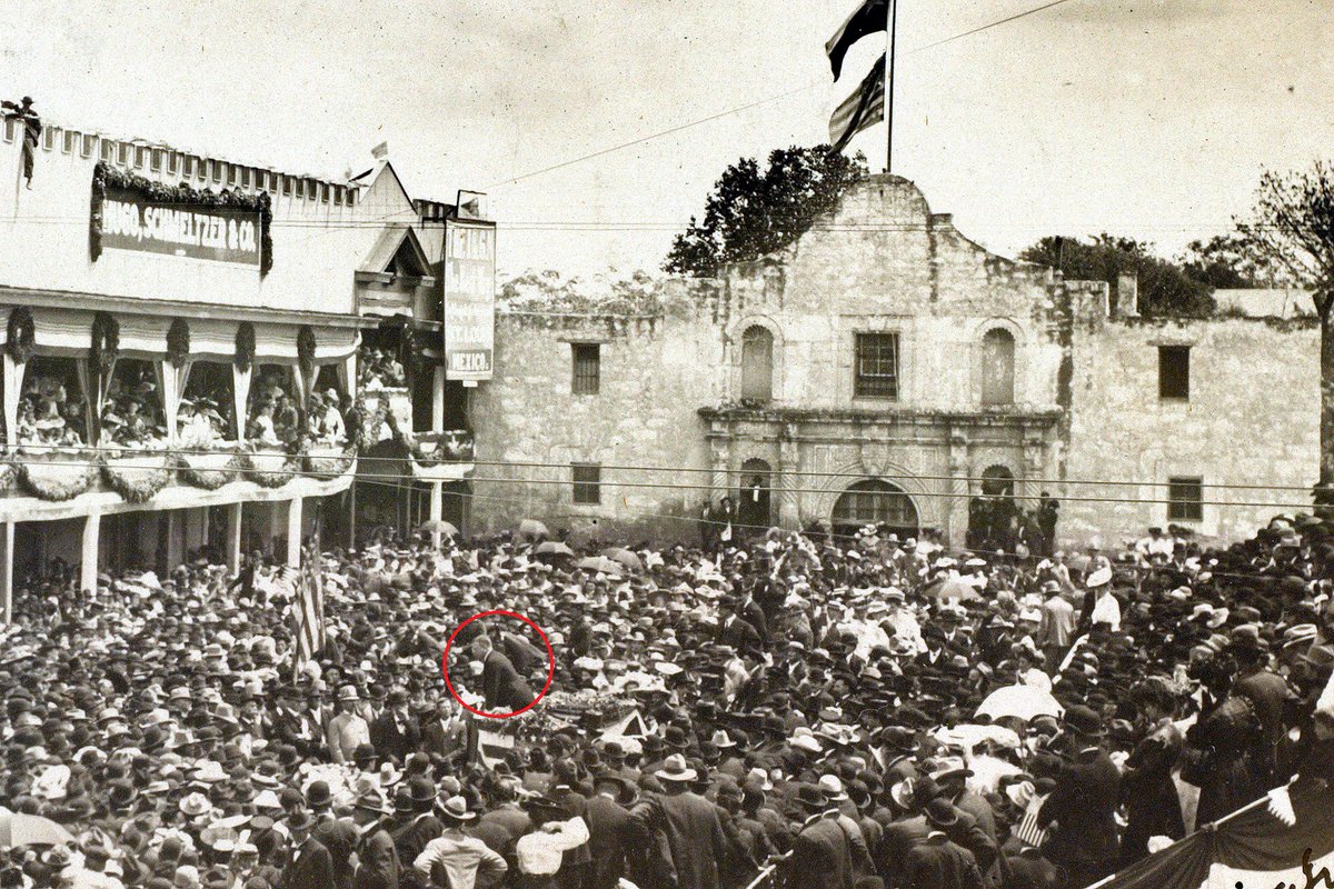 President Theodore Roosevelt at Rough Riders reunion in San Antonio 1905 Photo 