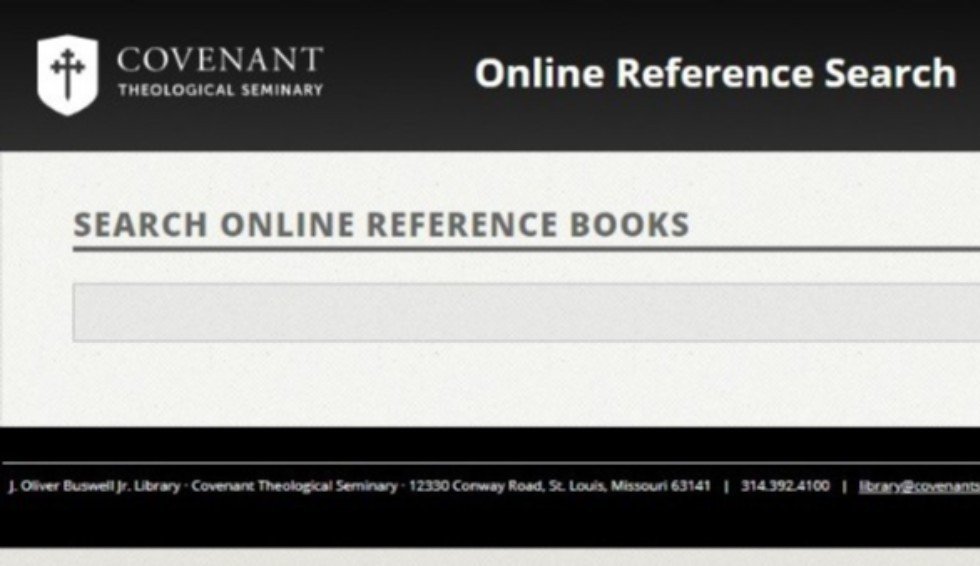 Online students <a href="/CovSeminary/">Covenant Seminary</a> have access to all kinds of great online reference tools: ow.ly/MgvK50lA38F
#studyonline <a href="/mtcphx/">Missional Training Center</a> <a href="/SurgeNetwork/">Surge Network</a>