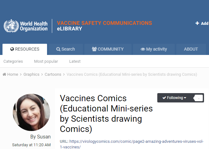 DrSusanNasif's tweet image. THIS IS THE DAY! 💯🥳🎉
#VirologyComics @WHO / @WHO_VSN Website!

#VaccinesWork !!!
#VaccinesSaveLives !!!

vsc-library.org/vsc-resources/…