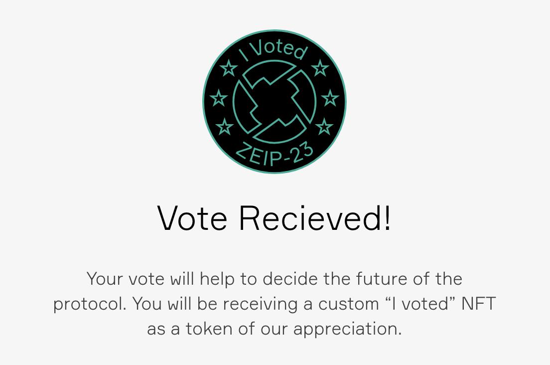 boxswapio's tweet image. Why vote for ZEIP-23 on 0x.org/vote?
1. It allows @boxswapio to support bundled swaps. 
2. It's free to vote (just sign with Ledger or Metamask).
3. You get a free NFT, which may or may not become a badge on BoxSwap. 😉
#voteWithZRX