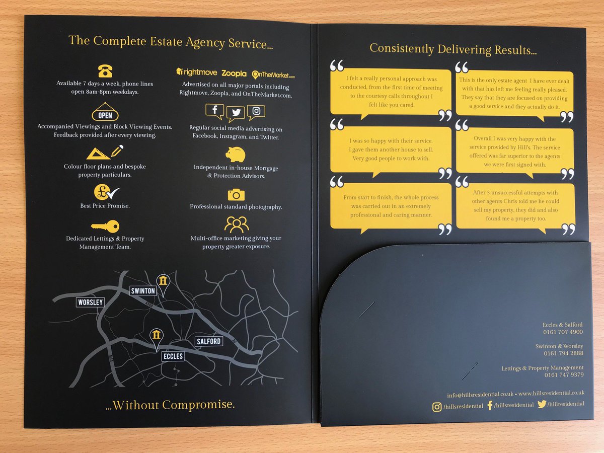 WePrintDesign's tweet image. A great way to present and market your business to potential clients is with a Presentation Pocket Folder. Everything a client needs to know about your business all in one handy pocket folder.
weprintanddesign.co.uk
01615072170
info@weprintanddesign.co.uk
@hillresidential