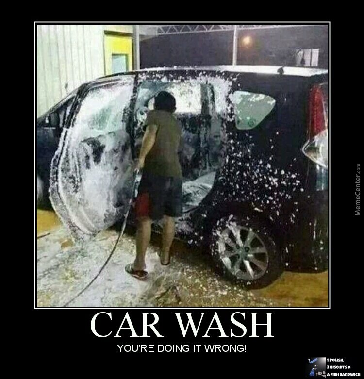 CleanCalc's tweet image. I may be wrong but.... I don't think that's how it's supposed to go down at the car wash...