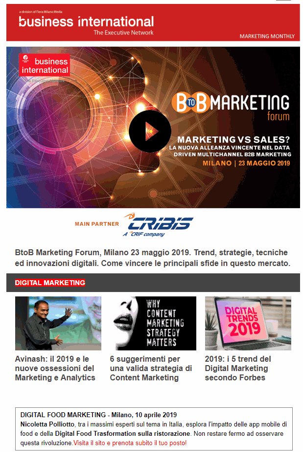 Online il Marketing Monthly di Febbraio con ultimi trend, notizie, cambi di poltrona e tanti suggerimenti dai migliori esperti di digital marketing!
bit.ly/2U2fggs