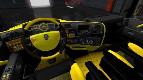Ets2 Mods Renault Magnum Rs Skin Interior 1 34 T Co 8rgvsvroav