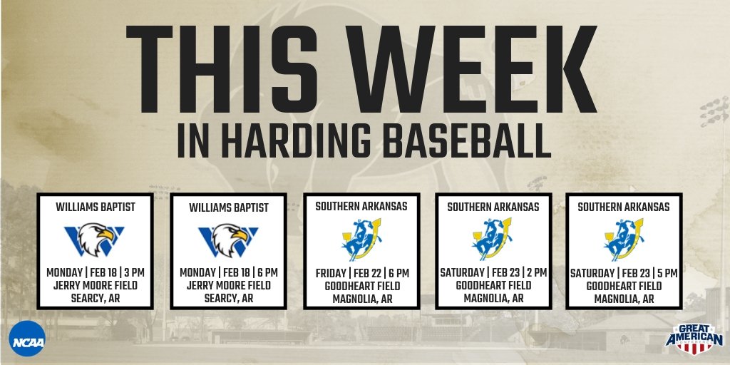 The Bisons will host Williams Baptist today for a non-conference matchup before traveling to face SAU in Magnolia this weekend.

Check out this week's schedule below #FAMILY