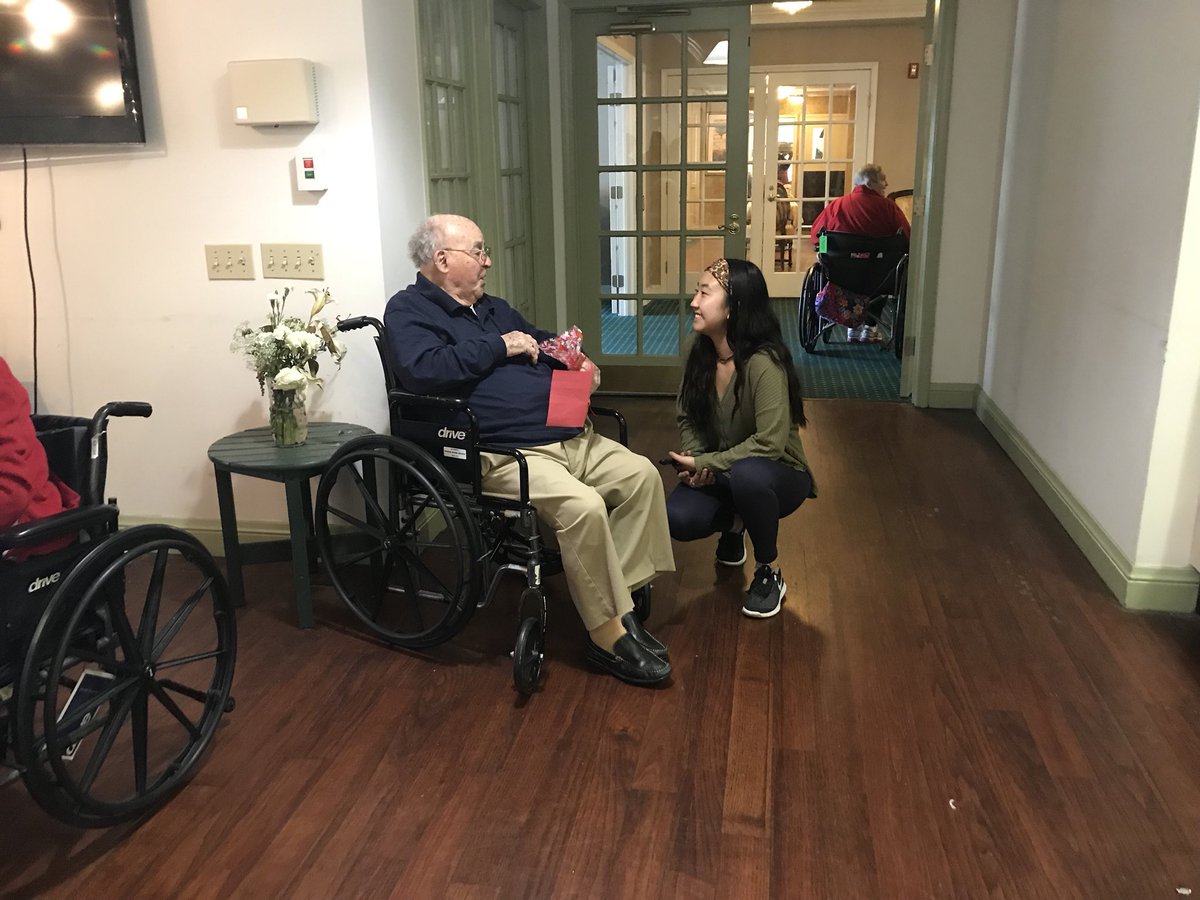 MRHS_NHS1's tweet photo. Spent Valentine’s Day by hanging out with residents at Branywine Nursing Home! ❤️ https://t.co/ifskVkWJXr
