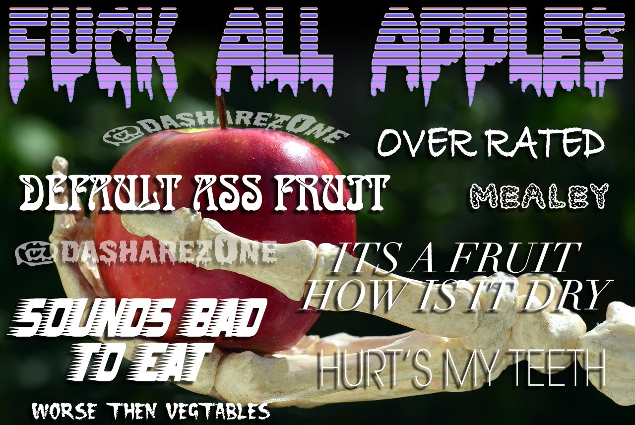 APPLES ARE DONE - https://t.co/Qtp3PuUDXE ADMIN