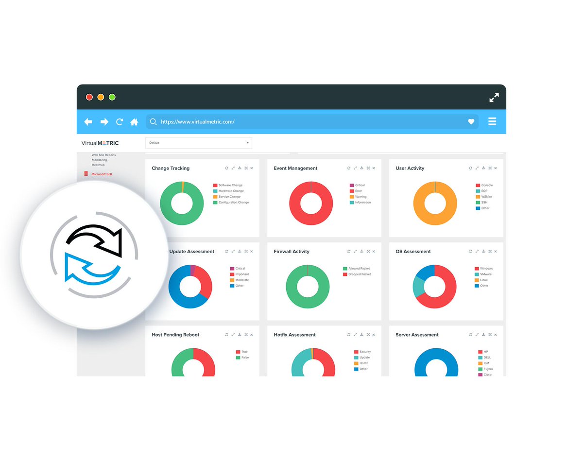 VirtualMetric's tweet image. VirtualMetric is the only #monitoring solution also focused on #ChangeTracking. 
With its advanced capabilities, you record all the #software, services, configuration and #hardware  changes in your environment. 
 ➡️ Try it now with 30-days free trial: virtualmetric.com/en/free-trial