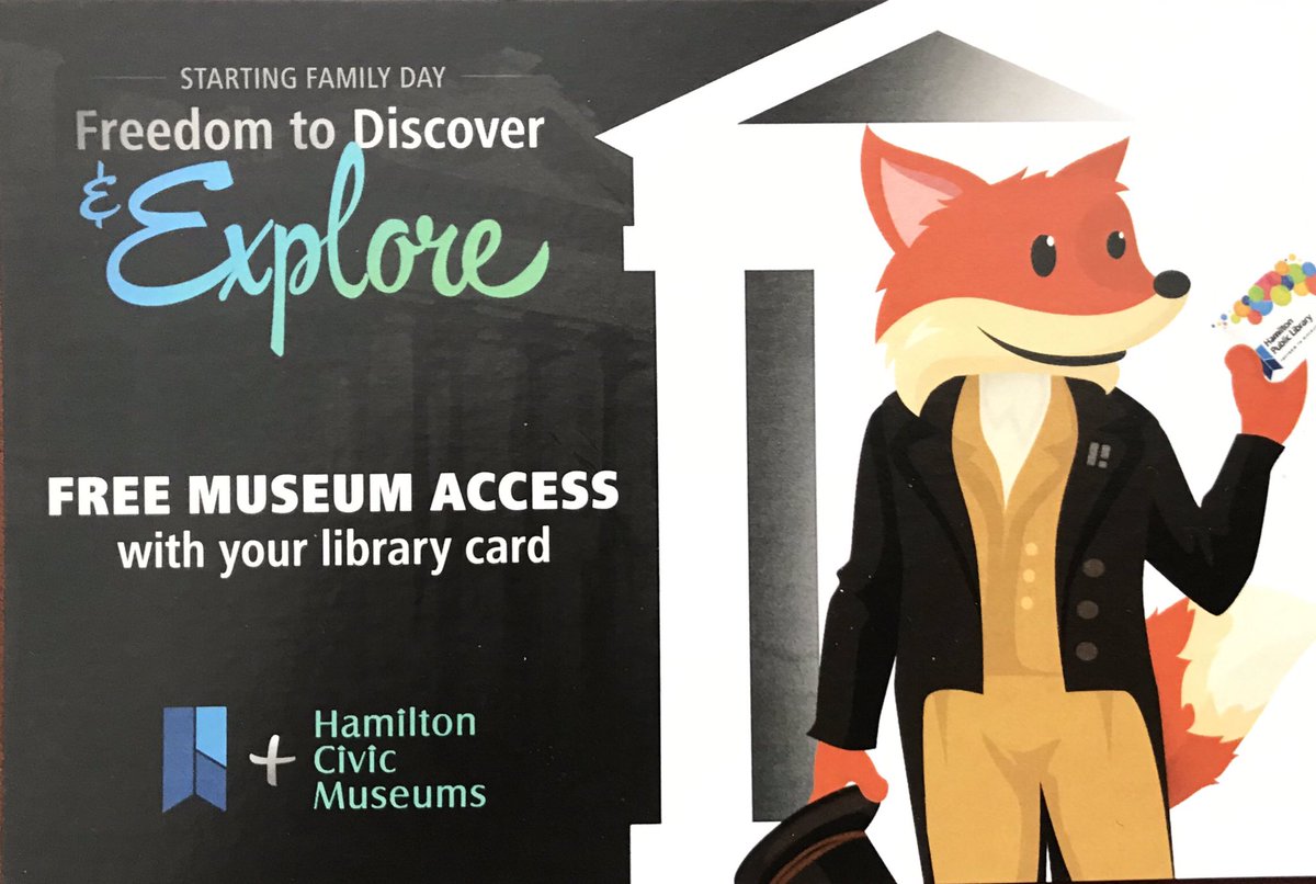 G_VanderUnit's tweet photo. Having fun,
Isn’t hard,
When you’ve got ...
Your library card!
Free Hamilton Civic Museum access with your Hamilton Public Library card!
@ihearthamilton @cityofhamilton @CBCHamilton @HamLitSciArt
#HamOnt #HPL #library #museum #HamiltonPublicLibrary https://t.co/RnnwBPVI0Q