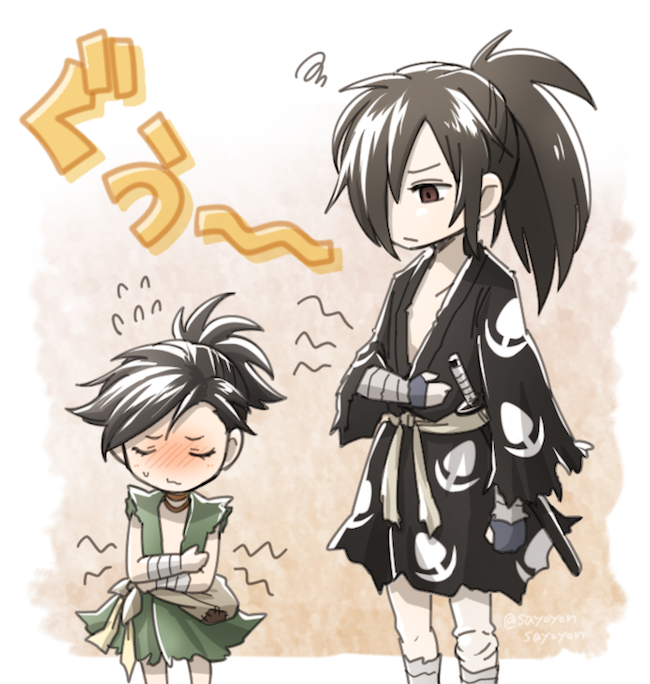 さよよん در توییتر お腹の音鳴らしてたアニキ 辛そうな顔しててアニキも空腹には弱いんだなぁと感じました あとアニキに続いてお腹 鳴っちゃって顔赤らめてるどろろも可愛かった