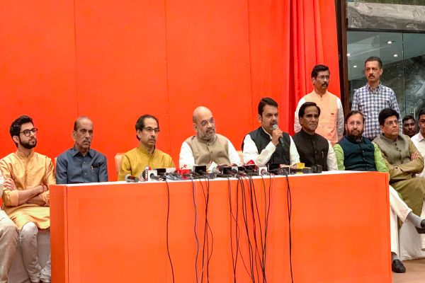 BJP – Shiv Sena announce alliance for upcoming Lok Sabha and Maharshtra assembly polls