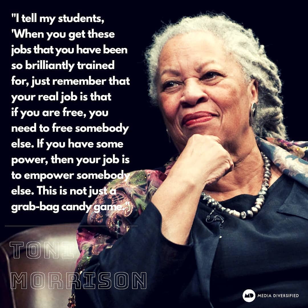 Happy birthday, Toni Morrison. Photo via 