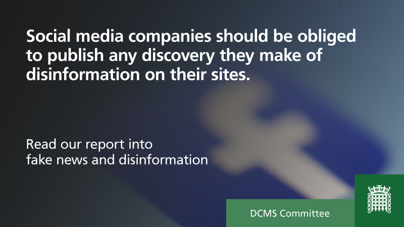 Culture, Media and Sport Committee tweet media