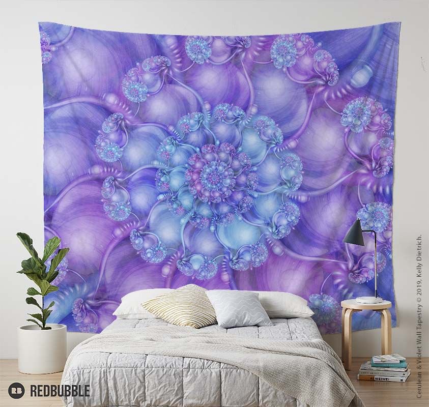 kellydietrich's tweet photo. Cerulean Blue &amp; Violet Purple Wall Tapestry
20% off site wide w/code: BIRTHDAY
See it in my shop › https://t.co/IAgXxuYi4x

#fractal #fractals #fractalart #mathart #MathAsArt #geometry #mandala #mandalas #tapestry #tapestries #dorm #dormroom #decor https://t.co/E6i8B9V5NH