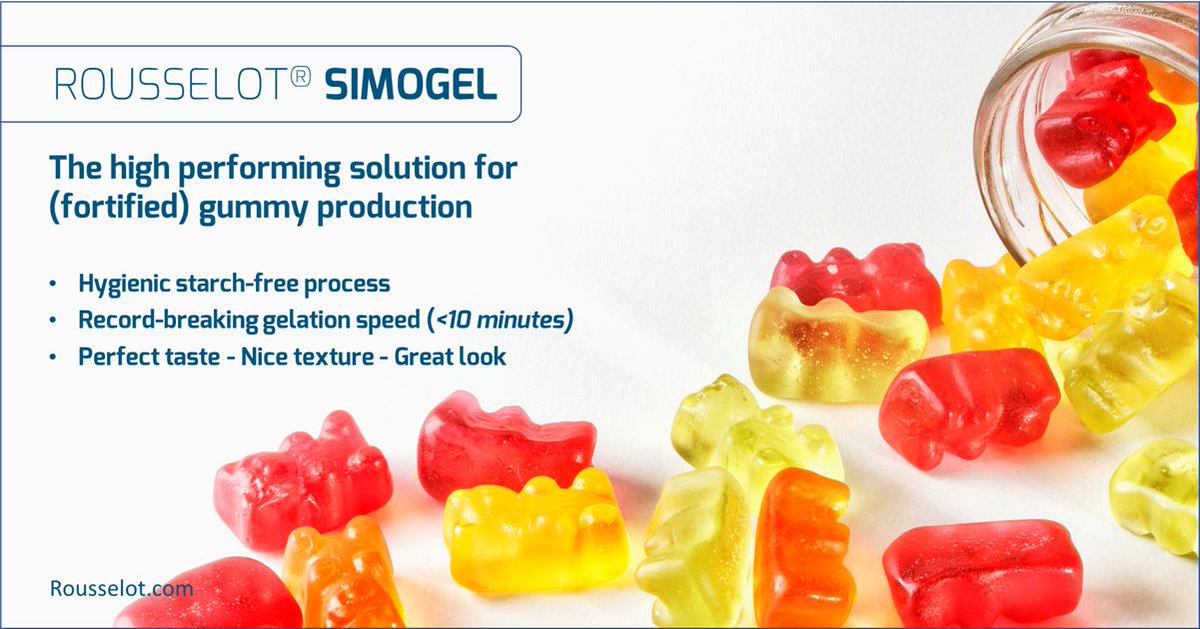 Rousselot_CBG's tweet image. Record breaking gelation process in 10 minutes only for your #fortified gummies!  #SiMoGel improves your productivity. @RousselotGlobal. rousselot.com/about-rousselo…